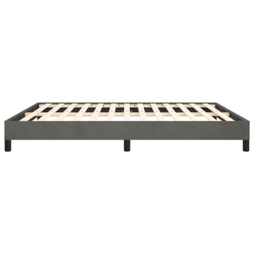 vidaXL Box Spring Bed Frame Dark Grey California King Velvet