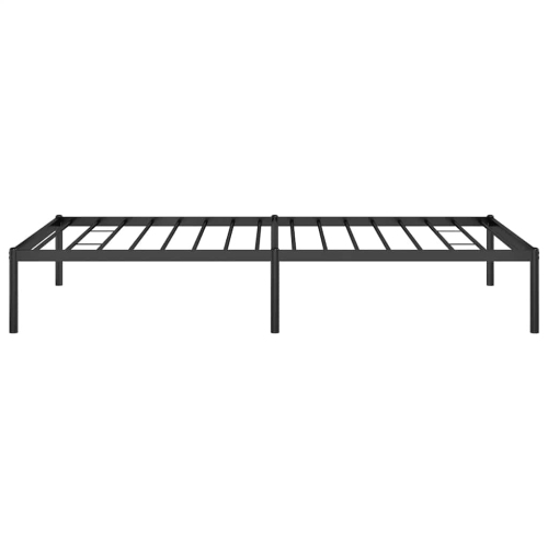vidaXL Black Metal Twin Bed Frame, Under-Bed Storage, Heavy-Duty, No Mattress
