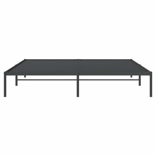 vidaXL Black Metal California King Bed Frame, Under-Bed Storage, Heavy-Duty, No Mattress