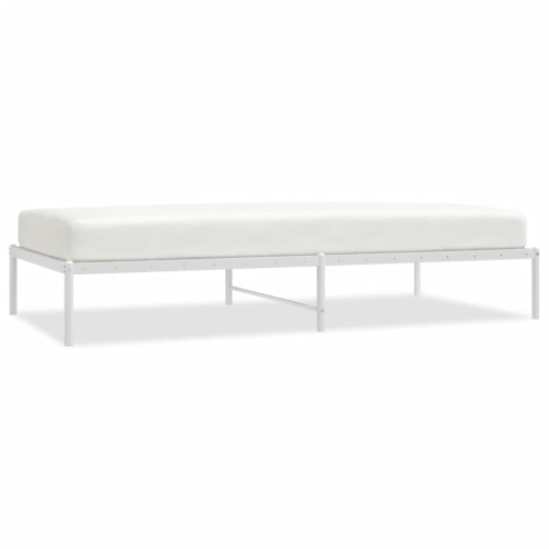 VIDAXL  Metal Bed Frame Without Mattress 100X200Cm In White