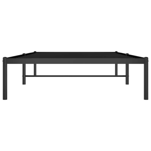 vidaXL Black Metal Twin XL Bed Frame, Heavy-Duty, Under-Bed Storage, No Mattress