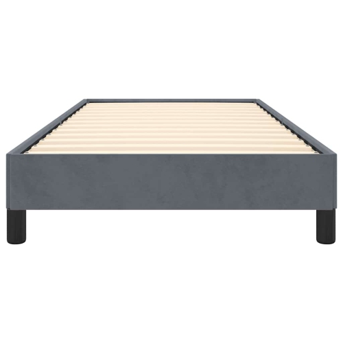 vidaXL Twin XL Bed Frame, Velvet Upholstered Platform Bed Frame, Dark Gray, No Mattress