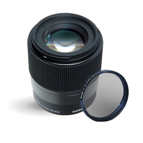CANON  Sigma 30MM F/1.4 Dc Dn Contemporary Lens for Ef-M + Uv Ultraviolet Filter