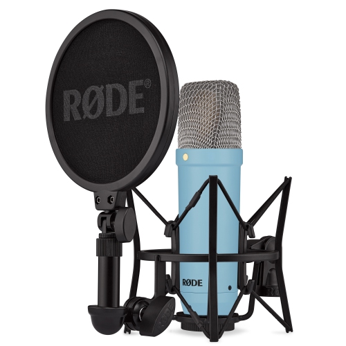 Microphone de studio à condensateur série Signature NT1 de RODE - Bleu