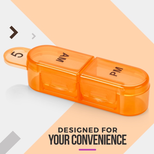 Monthly Pill Organizer 2 Times a Day, 30 Day Pill Box AM PM, Morning and Night One Month Pill Box Organizer with Daily Removable 31 Day Pill