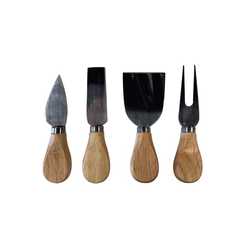 JS Gourmet - Large Bamboo Cheese Board with Sliding Drawer and 4 Knives