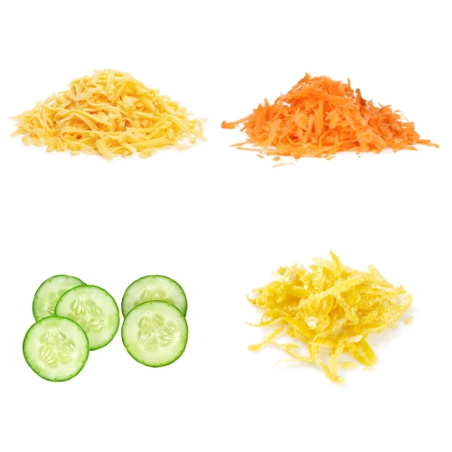 JS Gourmet - 3 in 1 Multi-Slicer, Slice, Shred and Grate, Red