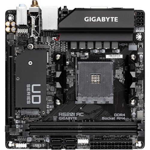 Gigabyte A520I AC Ultra Durable A520I AC Desktop Motherboard (A520I AC)