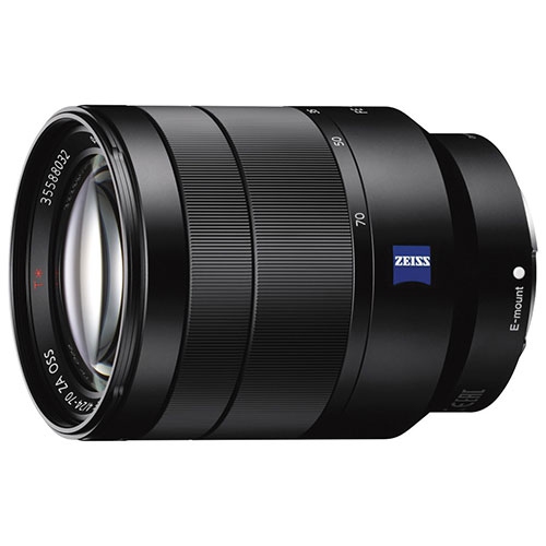 Remis à neuf - téléobjectif grand-angle zoom plein format monture E FE Vario-Tessar T 24-70&nbsp;mm f/4 ZEISS OSS de Sony