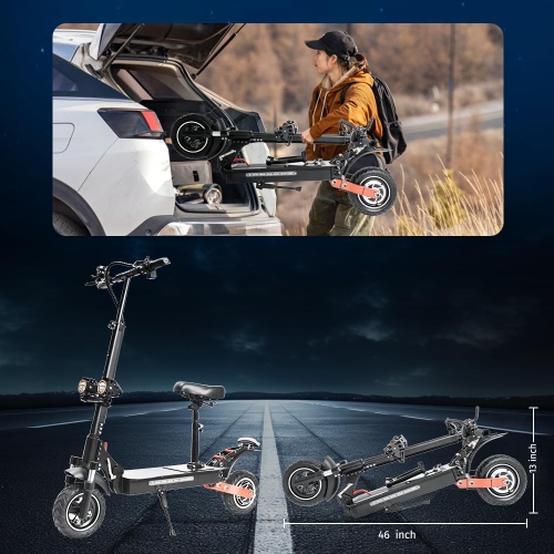 ZARDTON Electric Scooter,Foldable Electric Scooter for Adults with 1200W Motor,Turn Signals,32KM Range,Upto 45/50Km/h Speed,Commuting Escooter for