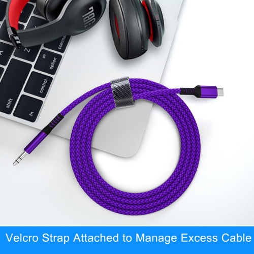 NIERBO USB C Aux Cable 4FT, Type C 3.5mm Jack Adapter, Audio Cord for Car Stereo, Headphone, iPhone 15, Samsung Galaxy S23 S22 S21 Ultra Plus Note