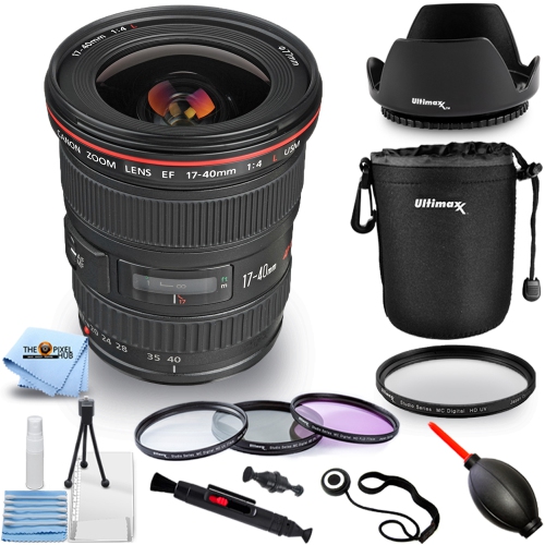CANON  Ef 17-40MM F/4L Usm Lens 8806A002 - 10PC Accessory Bundle