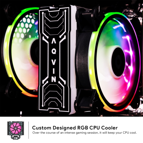 Gaming PC AQVIN AQ10 Desktop Computer Tower - New 27 inch Curved Gaming Monitor| Core i7 CPU up to 4.00 GHz| 32GB RAM| 2TB SSD| GeForce GTX 1050Ti