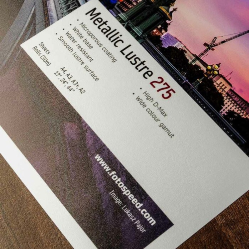 Fotospeed Metallic Lustre 275gsm A3+