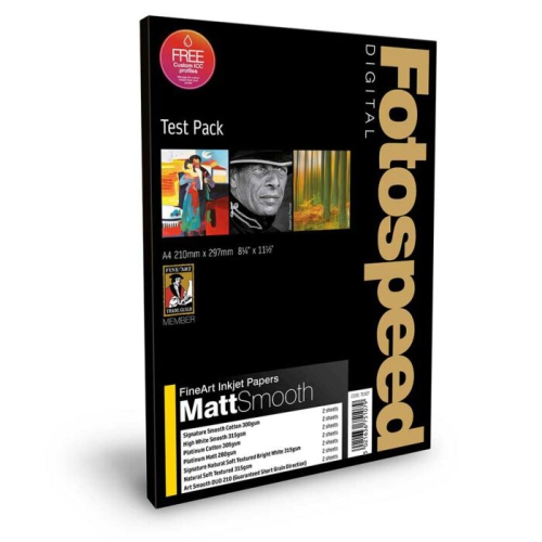FOTOSPEED  Fine Art Matt Smooth A4 Test Pack