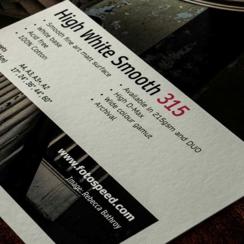 Fotospeed Fine Art Matt Smooth A4 Test Pack