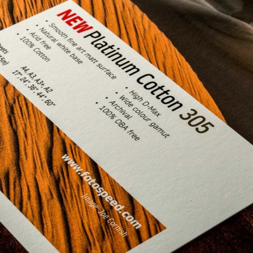 Fotospeed Fine Art Matt Smooth A4 Test Pack