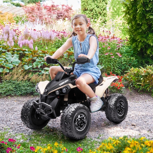 Voltz Toys ATV Ride-on Toy Car for Kids, 24V Licensed Can-Am Renegade Off-Road Battery Powered Electric Truck with LED Lights, and MP3 Player