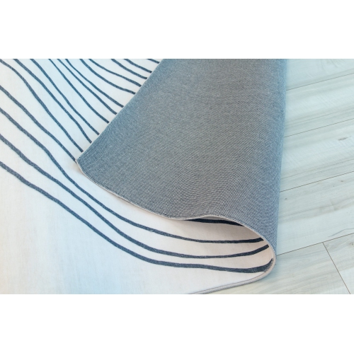 Rug Branch Minimalist Abstract Zebra Print White Black Indoor Soft Area Rug