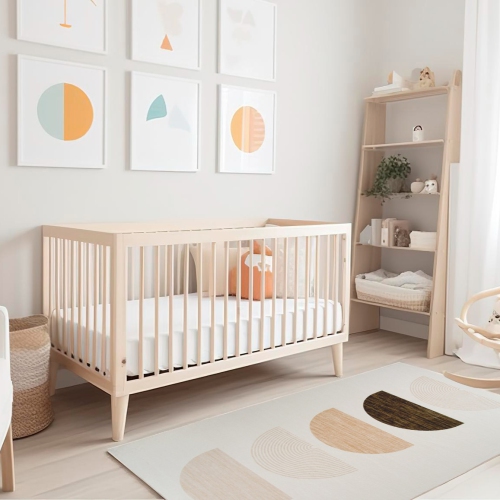 Tapis de jeu souple d'intérieur Boho Rug Branch, enfants, beige crème