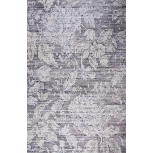 Rug Branch Modern Floral Beige Grey Indoor Soft Area Rug