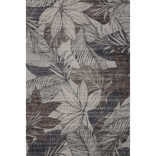 RUG BRANCH  Natura Comtemporary Botanical Leaf Brown/grey Indoor Area Rug