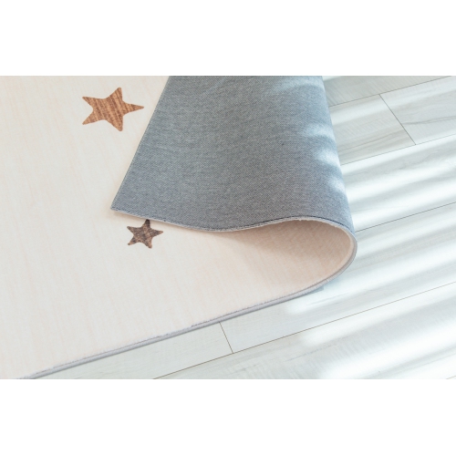 Rug Branch Kids Stars Soft Playmat Cream Indoor Soft Area Rug