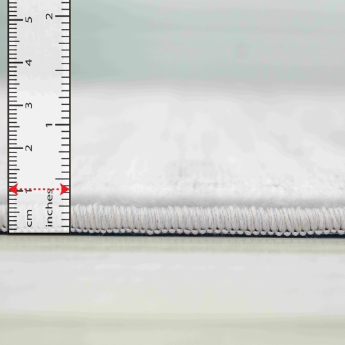 Rug Branch Modern Abstract Plain Beige Purple Indoor Soft Area Rug