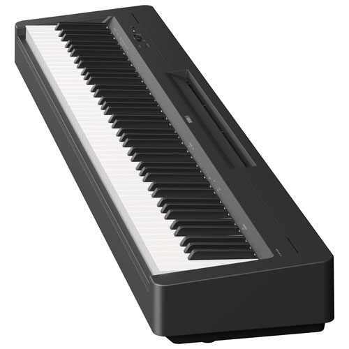 Piano numérique à 88 touches avec mécanisme à marteaux gradués compact P-145 de Yamaha - Noir
