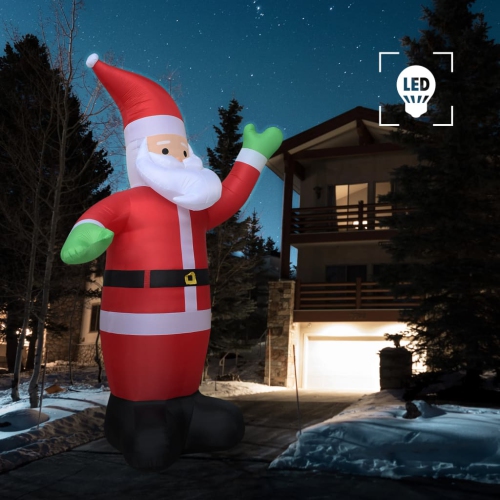 VIDAXL  Christmas Inflatable Santa Claus Led Ip20 600 Cm Xxl