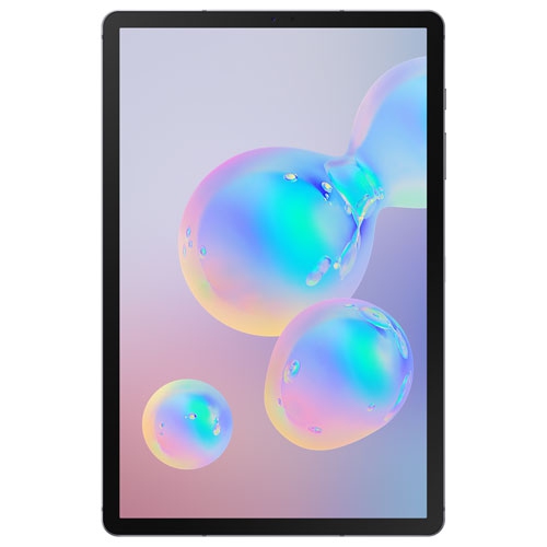 Remis à neuf - Galaxy Tab S6 10,5 po de Samsung avec Android 9 d'128&nbsp;Go et Snapdragon 8150 processeur octocoeur - Gris montagne