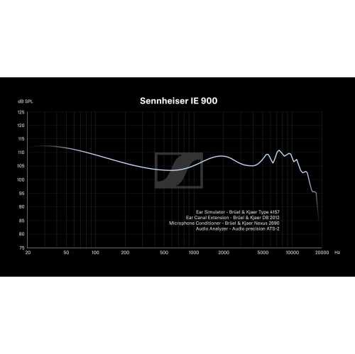 Écouteurs bouton pour audiophile IE 900 de Sennheiser - transducteurs TrueResponse avec technologie X3R pour un son équilibré, câble amovible avec