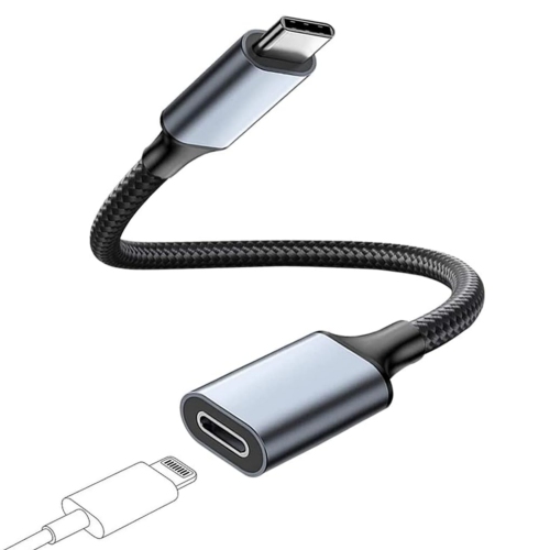 NIERBO USB C to Lightning Audio Adapter Cable USB Type C Male to Lightning HiFi Audio Female Headphones Converter Fit with iPhone 15 Pro Max, iPad