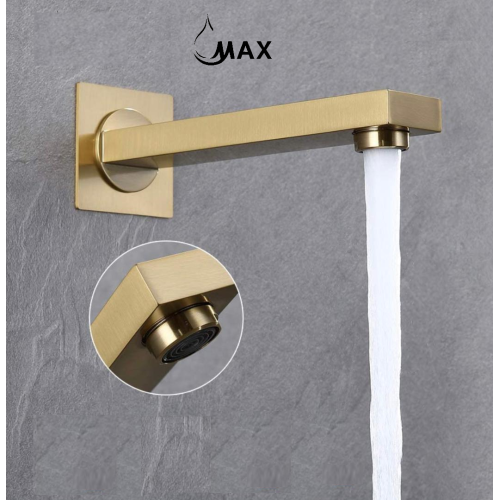 MAX Faucets Brushed Gold Ceiling Tub Shower System Three Functions With Valve