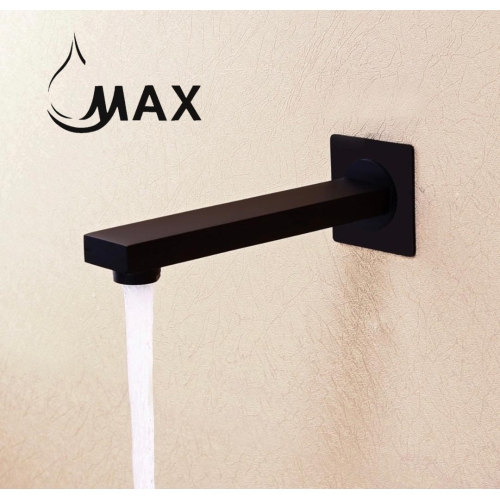 Système de douche à plafond MAX Faucets à trois fonctions avec valve, noir mat