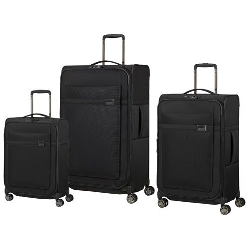 Samsonite Airea 3-Piece Soft Side Expandable Luggage Set - Black