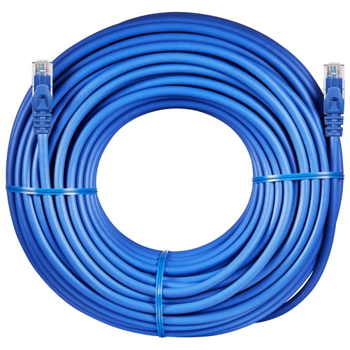 Best Buy Essentials 45.72m (150ft.) Cat6 Ethernet Cable (BE-PEC6ST150-C) by BEST BUY ESSENTIALS - Refurbished condition - Image 2