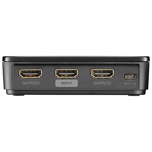 Refurbished Rocketfish 2-Output HDMI Splitter with 4K and HDR Pass-Through (PN:RF-G1603-C)