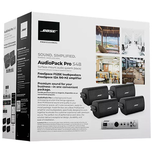 Bose AudioPack Pro S4 Surface-Mount Speakers - Black