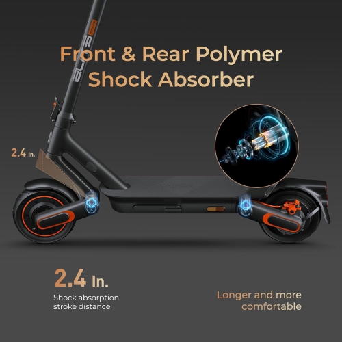 Yadea ElitePrime X1 Electric Kick Scooter, Power by 1500W Motor, with 10-inch Tires, Triple Brakes & Suspension