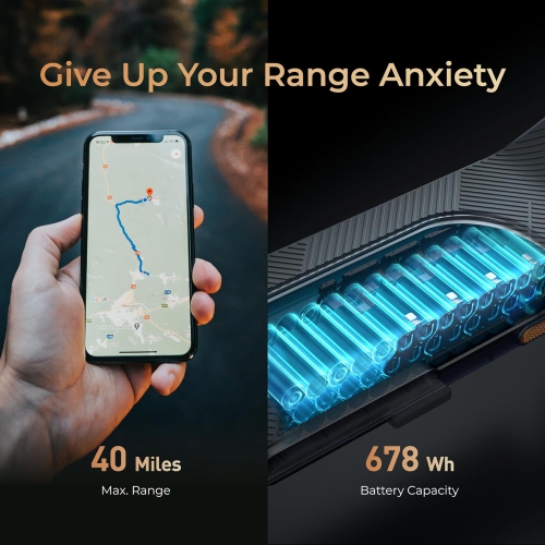 Yadea ElitePrime X1 Electric Kick Scooter, Power by 1500W Motor, with 10-inch Tires, Triple Brakes & Suspension