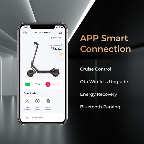 Yadea ElitePrime X1 Electric Kick Scooter, Power by 1500W Motor, with 10-inch Tires, Triple Brakes & Suspension