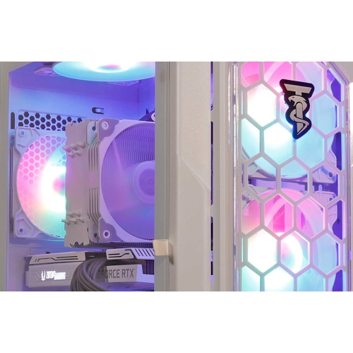 ViprTech Ghost Gaming PC Desktop Computer - AMD Ryzen 5 5600, NVIDIA RTX 3060 12GB, 16GB DDR4 RAM, 512GB SSD, VR-Ready, Streaming, WiFi, RGB, Win 11,