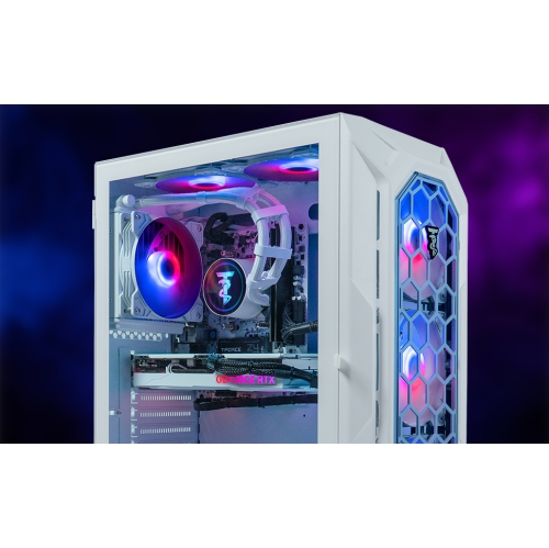 ViprTech Ghost 3.0 Liquid-Cooled PC - AMD Ryzen 5 5600X, RTX 5060 8GB, 16GB DDR4 3200, 1TB NVMe SSD, VR-Ready, Streaming, Win 11, Gaming Desktop
