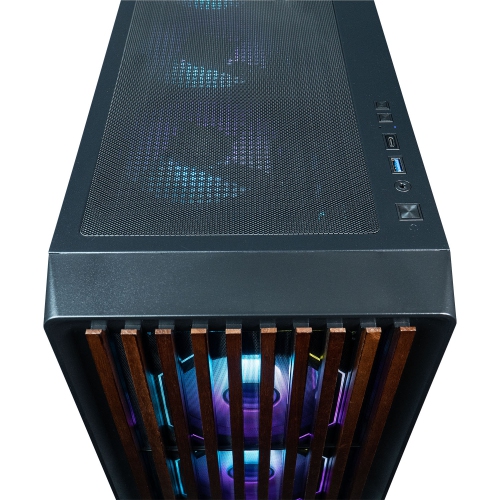 ViprTech Overlord Liquid-Cooled Wood PC - AMD Ryzen 7 5700X, RTX 5060 Ti 8GB, 16GB DDR4 3200, 1TB NVMe SSD, Gold PSU, VR-Ready, BT, Win 11 Gaming