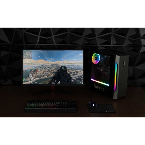 ViprTech Rebel 1.0 Gaming PC - AMD Ryzen 5 3600, GTX 1660 Super 6GB, 16GB DDR4, 512GB SSD, WiFi BT, RGB, Windows 11 Pro, Desktop Computer Prebuilt,