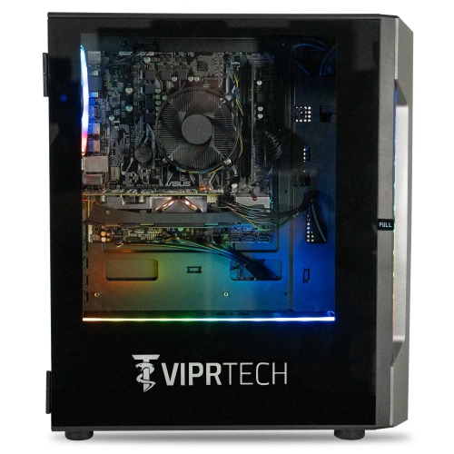 ViprTech Rebel 1.0 Gaming PC - AMD Ryzen 5 3600, GTX 1660 Super 6GB, 16GB DDR4, 512GB SSD, WiFi BT, RGB, Windows 11 Pro, Desktop Computer Prebuilt,
