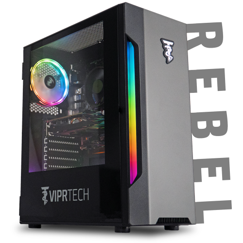 ViprTech Rebel 1.0 Gaming PC - AMD Ryzen 5 3600, GTX 1660 Super 6GB, 16GB DDR4, 512GB SSD, WiFi BT, RGB, Windows 11 Pro, Desktop Computer Prebuilt,