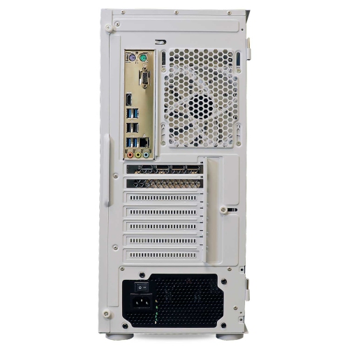 ViprTech Ghost 2.0 Gaming PC - AMD Ryzen 5 5600, RTX 3060 12GB, 16GB DDR4 3200, 1TB NVMe SSD, 600W Gold, VR-Ready, Streaming, RGB, Win 11, White