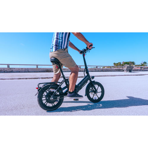 Blutron EB350F 350W Foldable Compact Electric Bike - Black - Exclusive Retail Partner